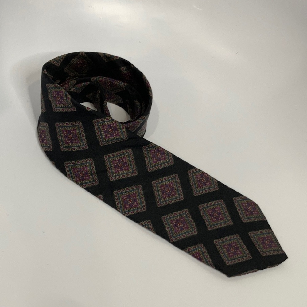 Vintage rooster silk tie made in the USA